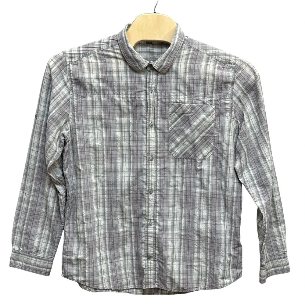 Toad&Co (Gray) Plaid Long Sleeve Button Down Shirt Mens XL